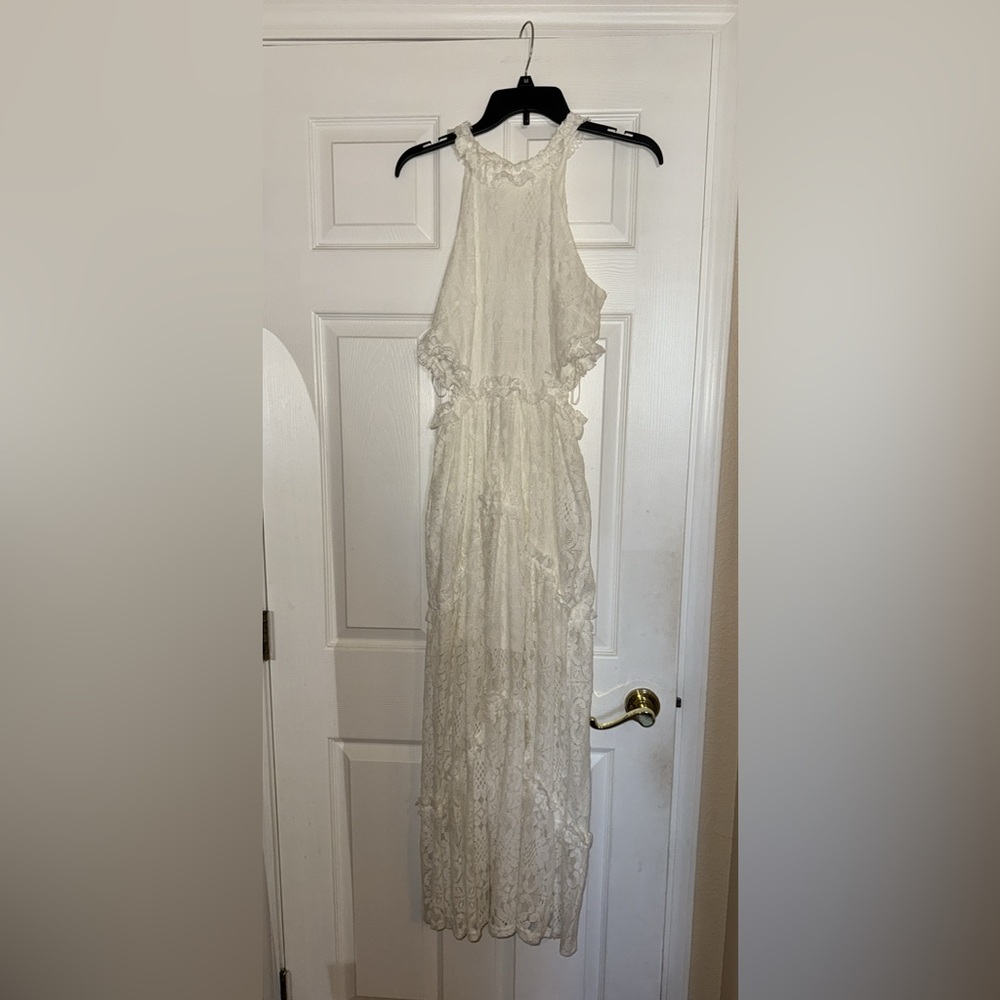 Francesca's Collections Ivory Lace Dress